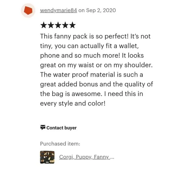 Waterproof Blush Large Fanny Pack Crossbody Sling - Picture 6 of 9